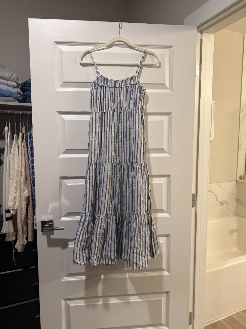 Never Worn Abercrombie Linen Striped Dress